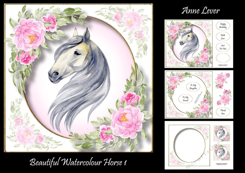 Beautiful Watercolour Horse 1