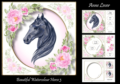 Beautiful Watercolour Horse 3