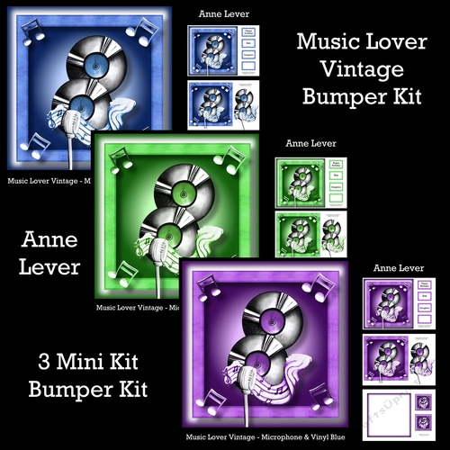 Music Lover Vintage Bumper Kit