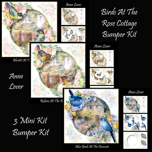 Birds At The Rose Cottage Bumper Kit