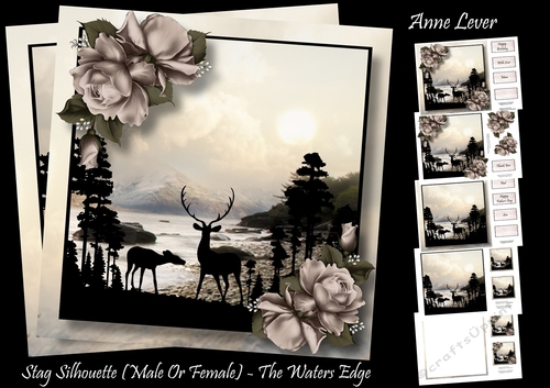 Stag Silhouette (Male Or Female) - The Waters Edge