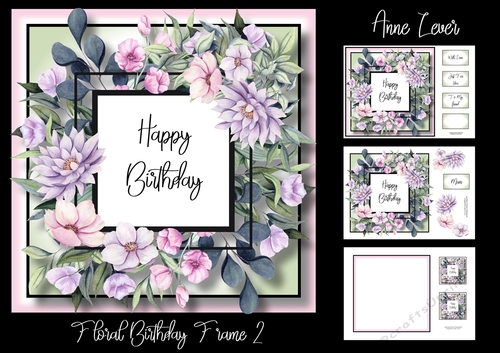 Floral Birthday Frame 2