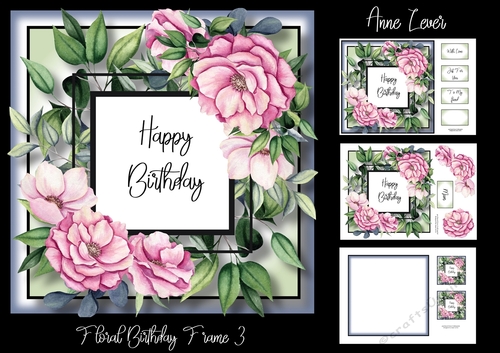 Floral Birthday Frame 3