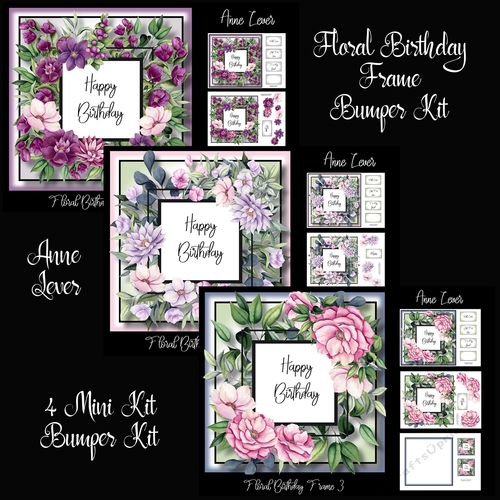Floral Birthday Frame Bumper Kit