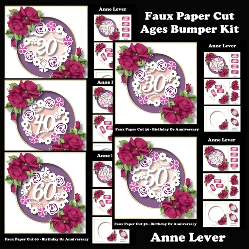 Faux Paper Cut Ages Bumper Kit