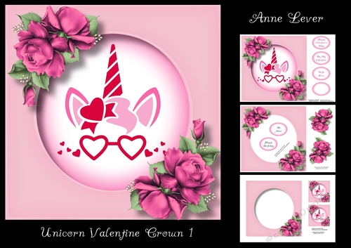 Unicorn Valentine Crown 1