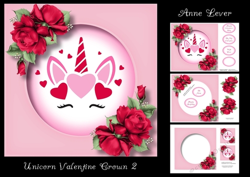Unicorn Valentine Crown 2