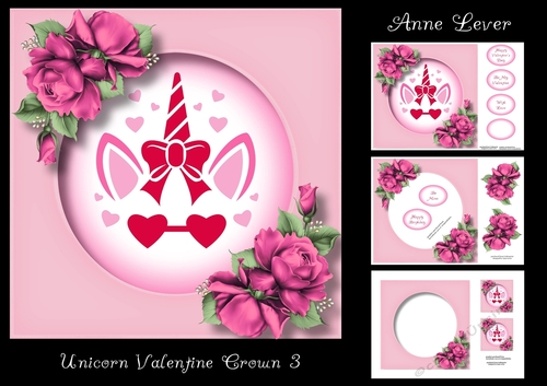 Unicorn Valentine Crown 3
