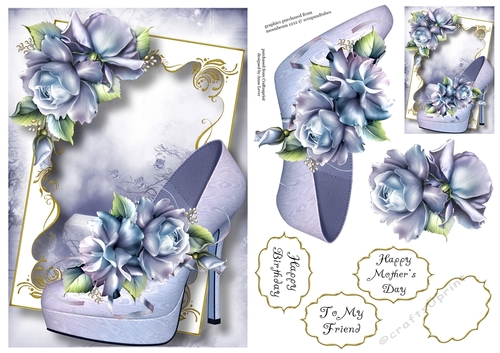 Fabulous Shoes - Porcelain Roses A5