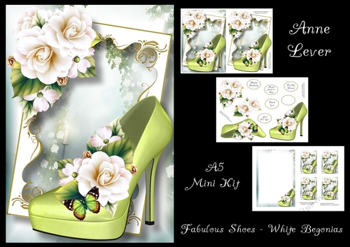 Fabulous Shoes - White Begonias