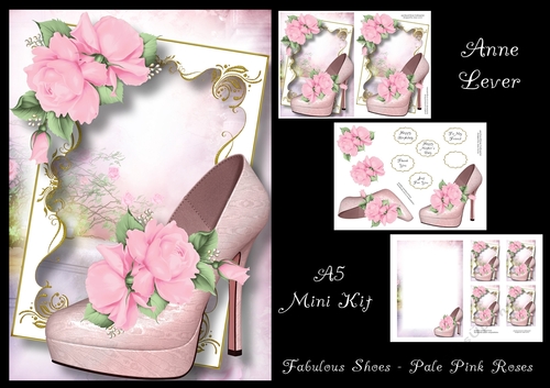 Fabulous Shoes - Pale Pink Roses