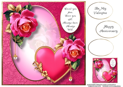 Love You Still - Royal Pink Roses 8x8