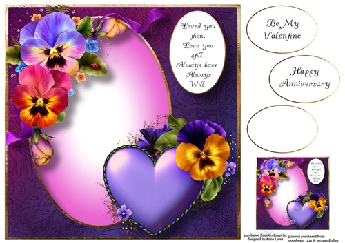 Love You Still - Fancy Pansies 8x8
