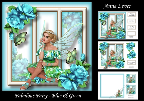 Fabulous Fairy - Blue & Green