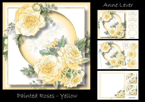 Painted Roses - Yellow