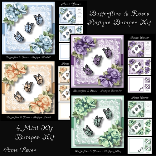 Butterflies & Roses Antique Bumper Kit