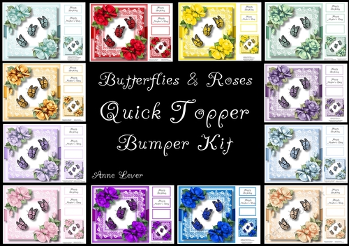 Butterflies & Roses QUICK TOPPER Bumper Kit