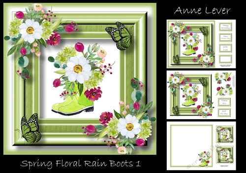 Spring Floral Rain Boots 1