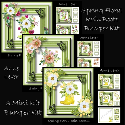 Spring Floral Rain Boots Bumper Kit