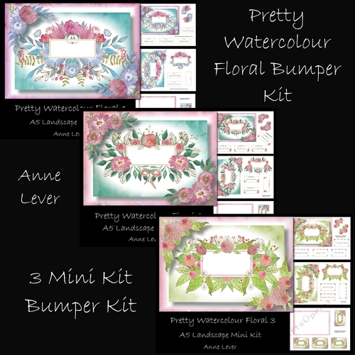 Pretty Watercolour Floral Bumper Kit