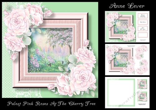 Palest Pink Roses At The Cherry Tree