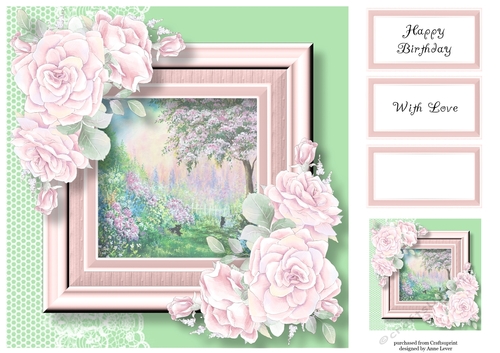 Palest Pink Roses At The Cherry Tree 8x8
