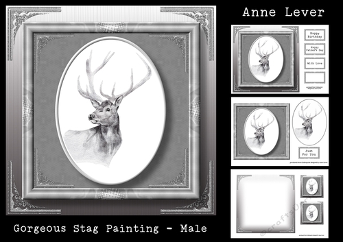 Gorgeous Stag Painting - Male