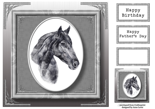 Gorgeous Horse Painting - Male 8x8