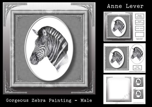 Gorgeous Zebra Painting - Male