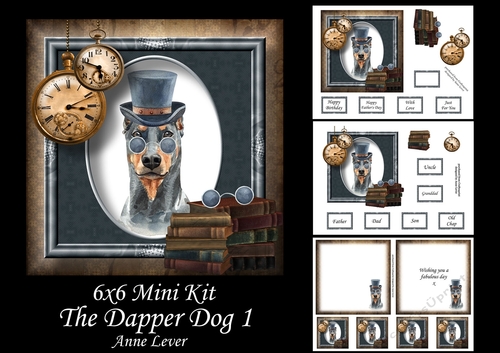 6x6 The Dapper Dog 1 - Doberman 