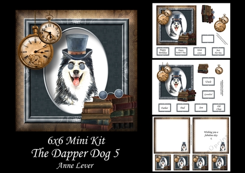 6x6 The Dapper Dog 5 - Husky