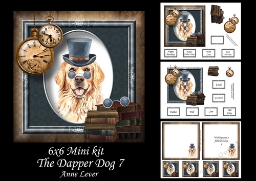 6x6 The Dapper Dog 7 - Golden Retriever