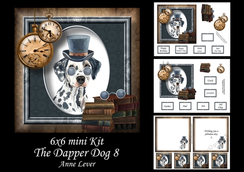 6x6 The Dapper Dog 8 - Dalmatian