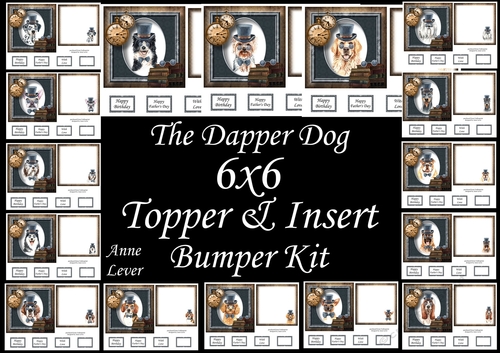 6x6 The Dapper Dog TOPPER & INSERT Bumper Kit