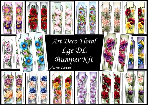 Art Deco Floral Lge DL Bumper Kit