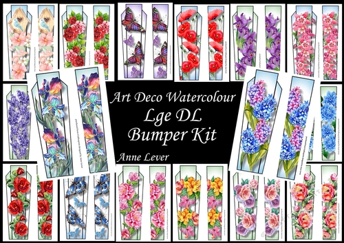 Art Deco Watercolour Lge DL Bumper Kit