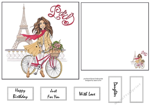 6x6 Paris Dreams 3 - Topper & Insert