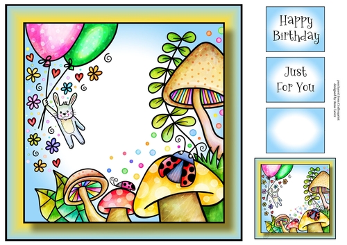 Bright Happy Spring 4 8x8