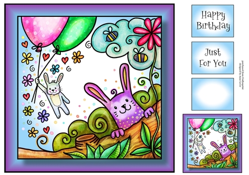 Bright Happy Spring 3 8x8