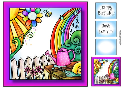 Bright Happy Spring 2 8x8