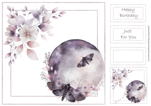 Muted Floral moon 4
