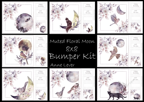 Muted Floral Moon Bumper Kit