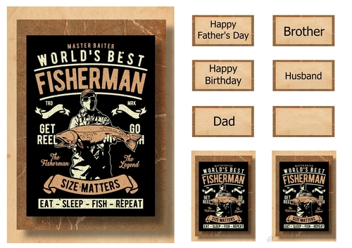 Retro Fishing A5 Poster - Worlds Best