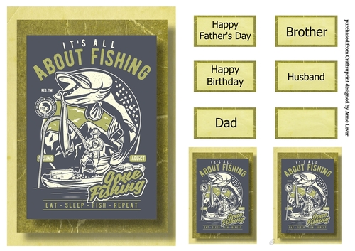Retro Fishing A5 Poster - Its All About Fishing