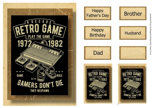 Retro Gaming A5 Poster - Gamers Dont Die
