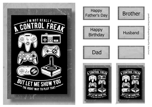 Retro Gaming A5 Poster - Control Freak