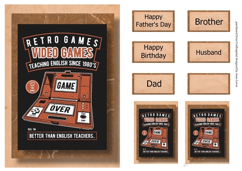 Retro Gaming A5 Poster - Better Than English Teachers
