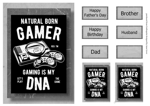 Retro Gaming A5 Poster - Natural Born Gamer