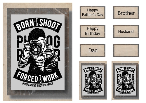 Retro Hobbies A5 Poster - Photography