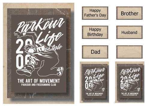 Retro Hobbies A5 Poster - Parkour